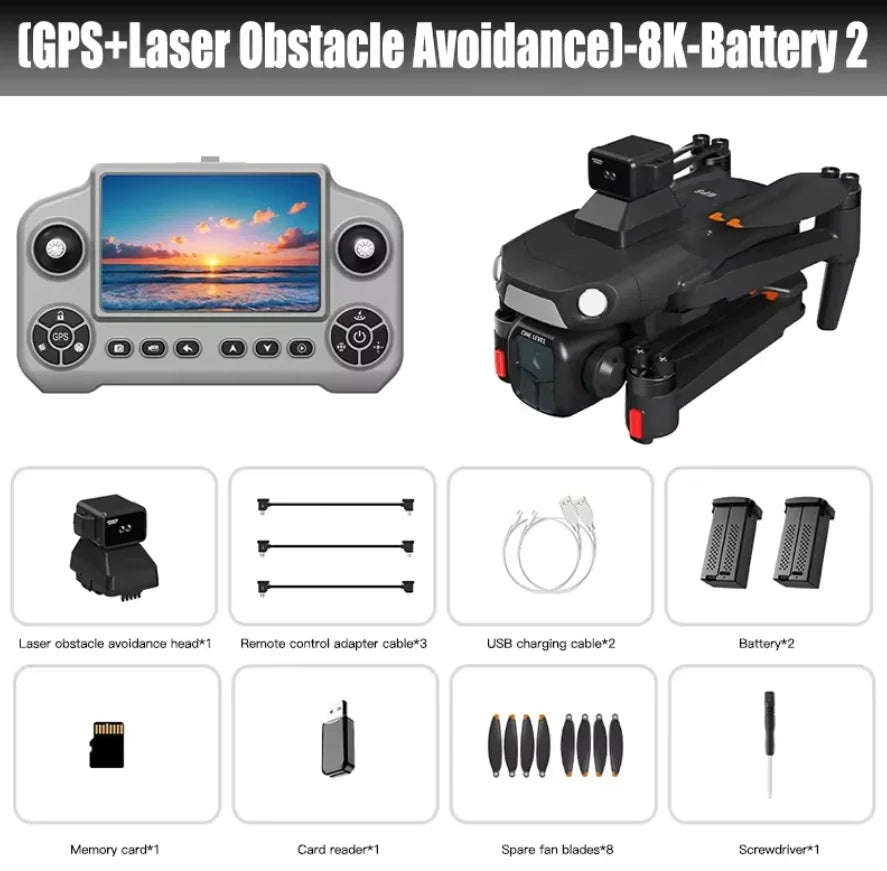 Lenovo A1R 3S GPS Drone 8K Professional  HD Camera 360° Laser Obstacle Avoidance Brushless Motor 5G WIFI FPV Quadcopter Toys