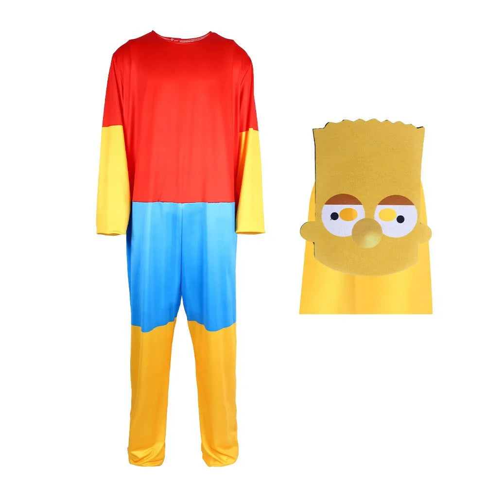 Simpsons Animation Same Style Jumpsuit Cosplay Costume Stage Performance Costume Cos