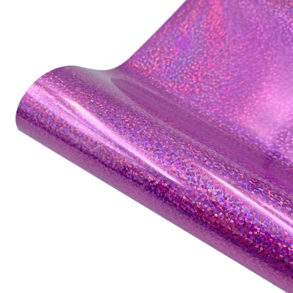 20x50cm Glitter/Laser Metallic/Holographic Rainbow/Sequins/Stripe Heat Transfer Vinyl Film Iron on T-shirts Hat Decor For cut