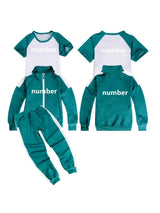 Kids Calamari Games Cosplay Costume Korea Boys Girls Green Sports Sweatshirt 456 230 for Team Halloween Carnival program Clothes