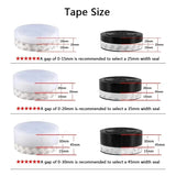 5M Silicone Self-Adhesive Door Weather Stripping Window Seal Strip Sealing Sticker Tape Door Draft Stopper Dustproof Insectproof