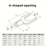 320pcs 4-in-1 Multifunctional Pliers Combination, Copper Nose Crimping Terminals, OT/UT Brass Tinned Cold Pressed Bare Terminals