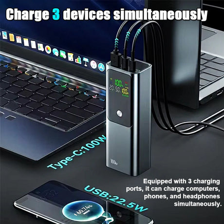 20000mAh portable power bank 100W fast charging