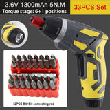 Small And Powerful Battery Screwdriver Rechargeable 4.2V 6Nm 1300mAh 250rpm Screwdrivers Electric Screw Driver Screwdriver Set