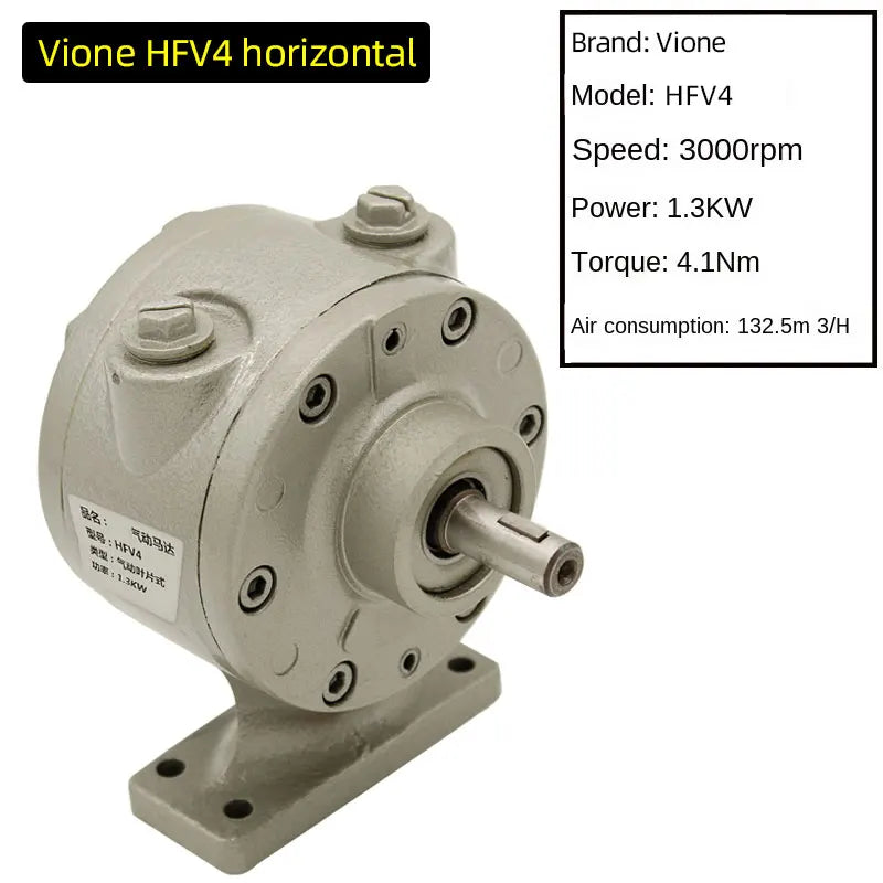 Air Operate Motor Vane HFV2 HFV4 Pneumatic Motor Industry With Gear Small Size And Large Horsepower Rotary Vane Air Motor