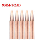 5Pcs 900M-T Pure Copper Soldering Iron Tip Soldering iron BGA Soldering Station Lead-free Solder Tips Branding Iron Welding
