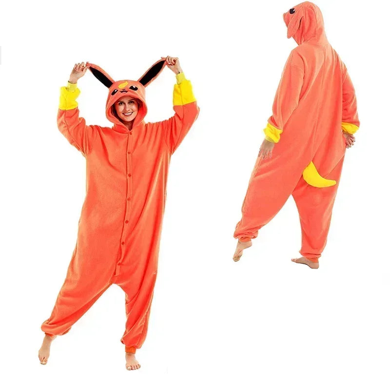 Snorlax Squirtle Mewtwo Onesie Kigurumi Gengar Cosplay Costume Halloween Adult Anime Cat Eevee Pajamas Pijama