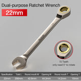 1Pc Key Wrench Flexible Golden Ratchet Wrenches Torque Universal Spanners for Car Repair Tools Metric Hand Tool