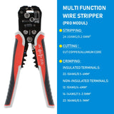 Crimper Cable Cutter Adjustable Automatic Wire Stripper Multifunctional Stripping Crimping Pliers Terminal Hand Tool