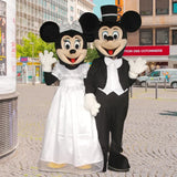 Cosplay Mickey Minnie Mouse Mascot Set Classic Cartoon Characters Advertising Event Party Adult Cosplay Costume Disney