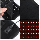 Red ＆Infrared LED Light Therapy Belt 850nm 660nm Back Pain Relief Burn Wrap Skin Rejuvenation Machine Waist Heat Pad Full Body
