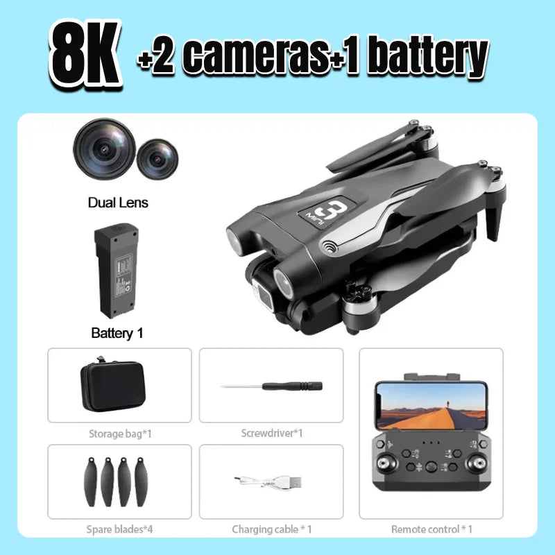 Lenovo Z908 ProMAX 8K Drone ESC Professional 4K GPS Dron Optical Flow Localization 3sided Obstacle Avoidance Quadcopter Toy