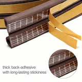5m/10m DIEP Shape Window Seal Strip 4 Colors Self-adhesive Rubber Weather Stripping Door Windproof Insulation Noise Tape