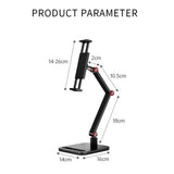 Universal Expandable Monitor Desk Holder Adjustable 360° Swivel Tablet Stand Foldable Tablet Bracket for 12-17in