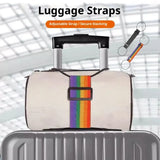 Elastic Adjustable Luggage Strap Carrier Strap Baggage Bungee Luggage Belts Suitcase Belt Travel Security Carry On Straps