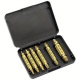 Damaged Screw Extractor Broken Bolt Stripped Set Double Head Tool Easy Out Removal Disassemble Stud Slip Teeth Demolish Remover