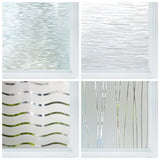 Window Privacy Film Frosted Glass Window Film Static Cling UV Blocking Removable Window Clings Opaque Window Stickers Vinyl