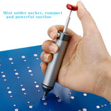 CJ-138 silicone nozzle aluminum alloy powerful desoldering pump, manual vacuum soldesolder suckerr sucker, soldering gun