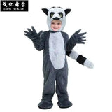 Giant COS Cute Lemur Costume Halloween Northern Animal Mouse Performance Madagascar Parent-child Costume