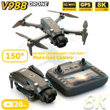 NEW for Genuine V988 Camera Drone 8K Professional Dron 4K with Screen Under 249g Remote Control  Brushless RC Quadcopter Toys
