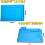 Repair Pad Insulation Heat-Resistant Soldering Station Silicon Soldering Mat Work Pad Desk Platform for BGA Soldering Station