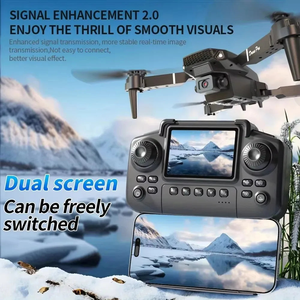 2026 15000M New E88PRO 8K 5G Professional HD Dual Camera Aerial Photography Remote Control Aircraft Quadcopter Drone Toys gift