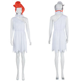 Women Men Flintstone Cosplay Halloween Costume Tv&Movie Role Play Dress and One Piece Set for Adults Party Carnival Wear