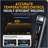 FNIRSI HS-02 Protable Heat Toolbox Kit 100W Power Adjustable Temperature Quick Heating Repair Equipment 100-450℃ for DIY Repair
