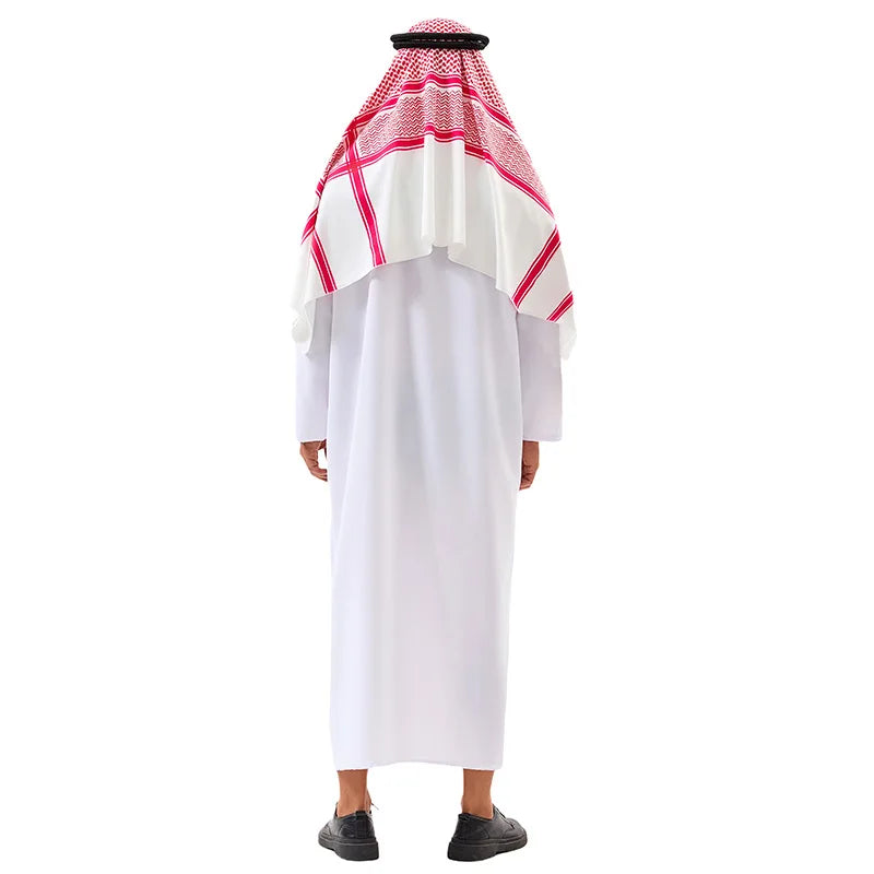 Men Arabia Arab Sheikh Costume Shepherd Arabian Prince Cosplay for Adult Fantasia Purim Halloween Costumes