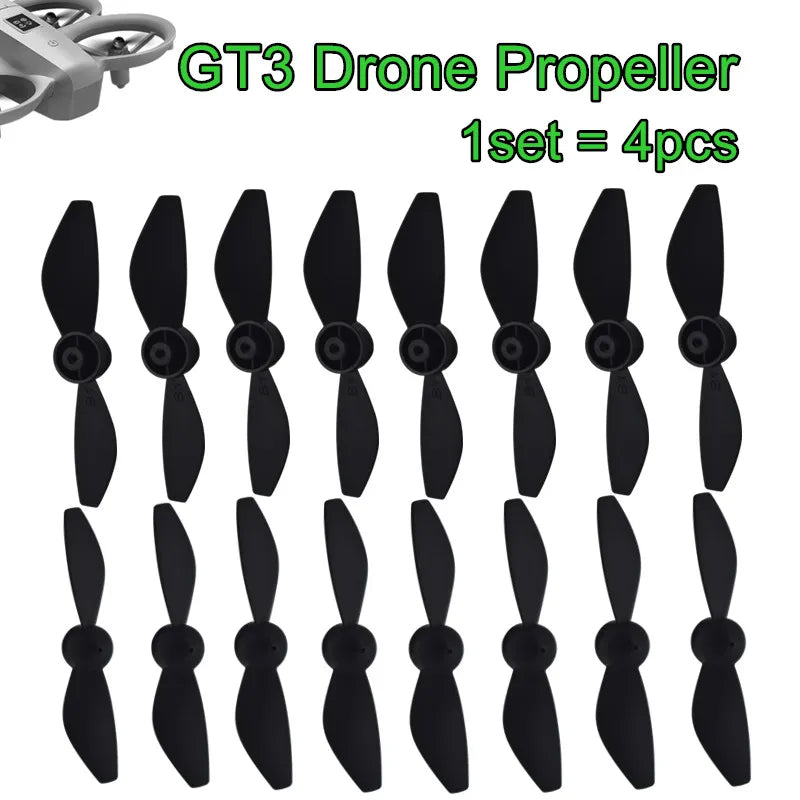 Original GT3 Drone Propellers Spare Parts Paddles RC Drone Replacement Accessories Propeller Blade Black
