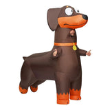 Adult Inflatable Sausage Dog costume Dachshund Inflatable Set Halloween Carnival Christmas Day Party Inflatable Dog Set