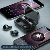 Wireless Earphones 9D Stereo  Charging Box Sports Waterproof TWS Bluetooth Headphones with Microphone