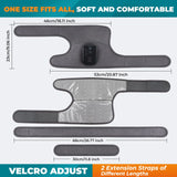 660 and 850nm Multifunctional LED Light Devices Knee Pad Brace 3 In 1 Heating Shoulder Elbow Joint Thermal Belts Pads
