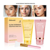 75ml Collagen Wrapping Mask Peel Off Mask & Brush Deep Hydration Moisturize Brightening Face Skin Facial Mask Skincare
