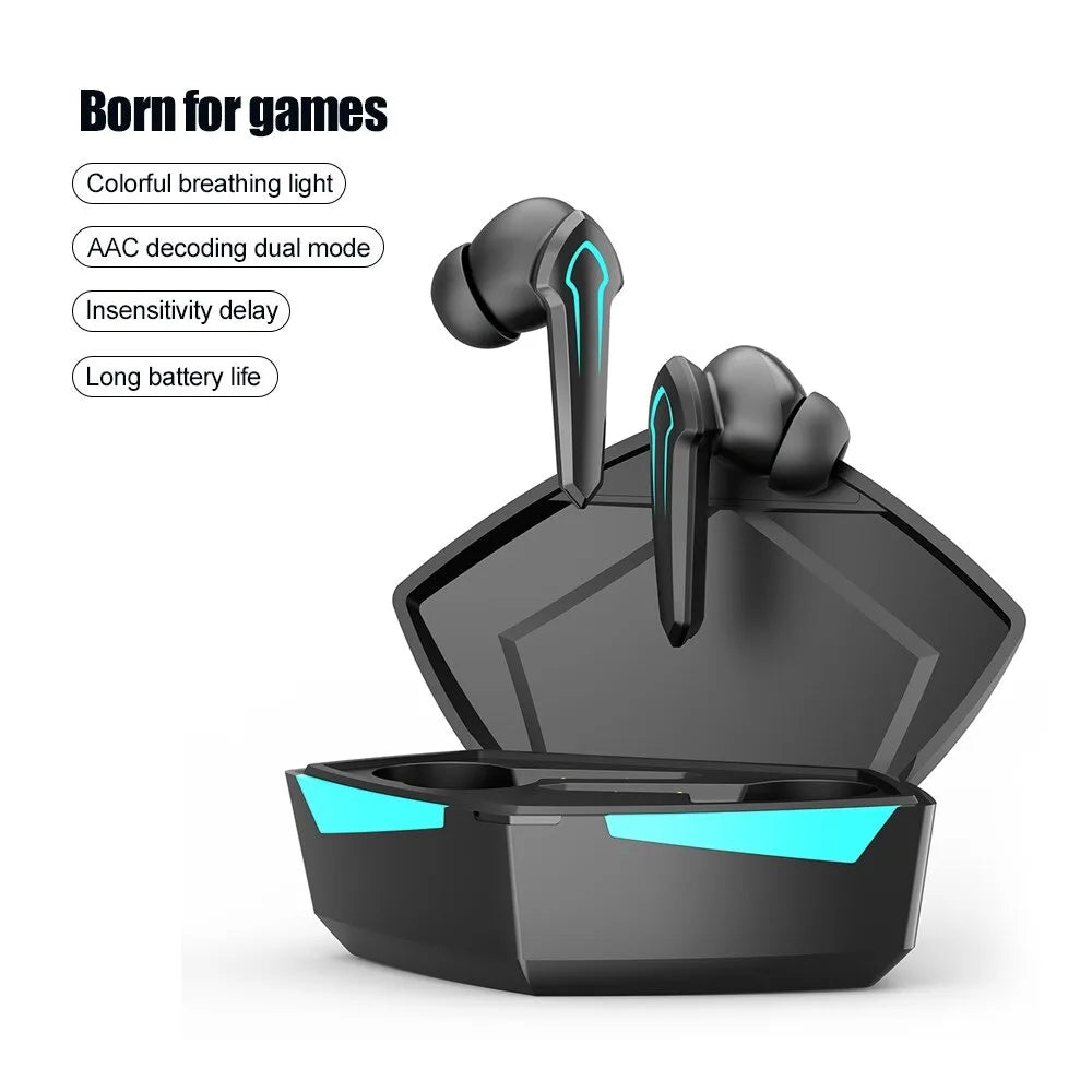 TWS Wireless Headphones Stereo LED Gaming HiFi Headset For Xiaomi Redmi Mi Huawei iPhone Samsung Universal Mic Bluetooth Headset