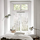 Bamboo Window Film Stained Glass Film Frosted Privacy  Decal Decorative Window Cling No Glue Removable Window Stickers