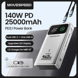 MOVESPEED 25000mAh portable power bank 140W fast charging