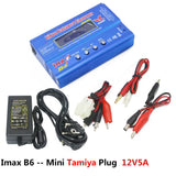 Digital Imax B6 80W Balance Charger T/Tamiya/XT60 Plug With 12V/5A DC Converter Adapter For RC Lipo NiMH NiCd Li-ion Battery