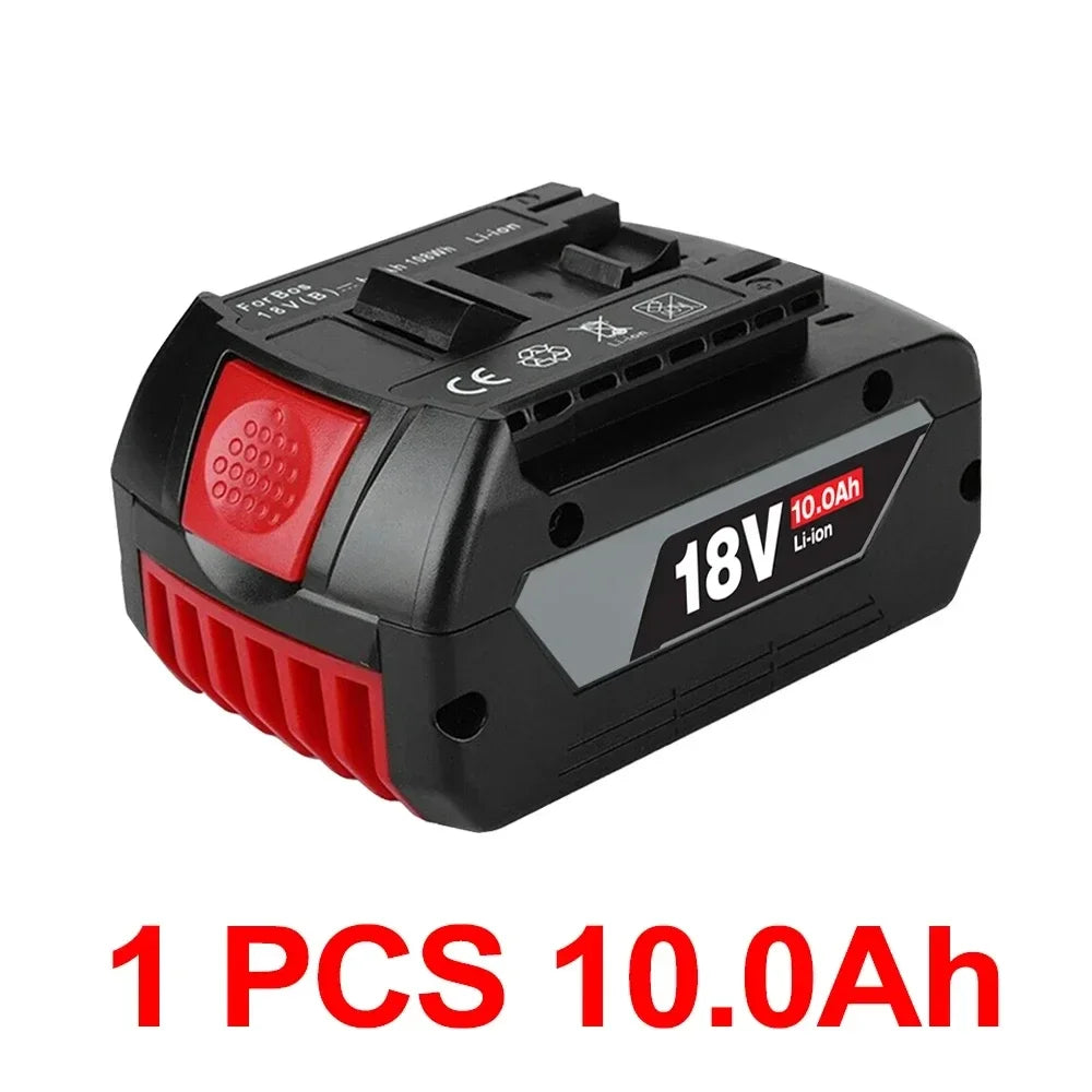 For BOSCH 18V 6.0/8.0/10Ah Rechargeable Lithium Ion Battery For Bosch Backup Battery Portable Replacement BAT609 18V 6.0A
