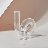 Modern Glass Candleholder Nordic Home Decor Clear Glass Candle Holder Candlelight Home Decoration Ornaments Candel Holder