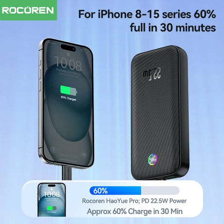 Rocoren 20000mAh portable power bank 5W fast charging