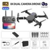 2026 New E88PRO Drone 8K 5G HD Dual Camera Aerial Photography Remote control screen display Control Aircraft Quadcopter Toy gift