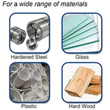 Rotary Carbide Burr Set 1/8" Shank, 1/4" Head Length Tungsten Steel for Woodworking Drilling Metal Carving Engraving Polishing