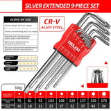 DELIXI ELECTRIC Allen Key Set，Allen Hex Wrench Screwdriver Set With Sleev Universal Torque Long Metric,for Motorcycles, Bicycles