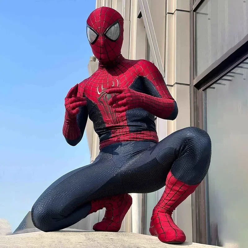 Anime Spider Man Remy Toby cosplay costume superhero adventure Black Spider Halloween cosplay party jumpsuit set