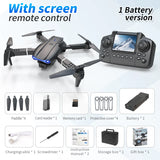 E99 PRO Drone Screen Control Aerial Drone High Definition Dual Camera Remote Control Aircraft, Folding Quadcopter Kid Gift