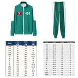 A2025 New Calamari Halloween Game TrackSuit Outfits Number 001 230 333 456 Uniform Party Clothes Adult Player Cos ★ HAxiba.