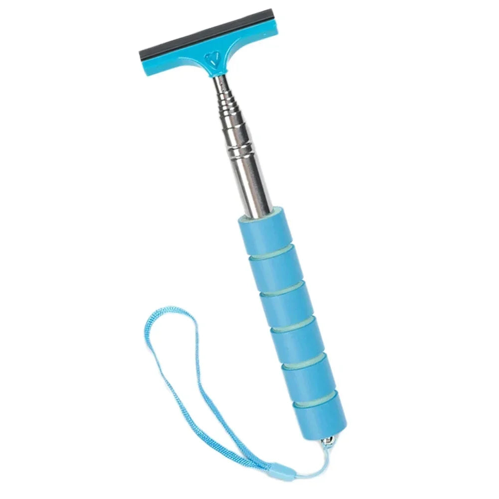 Portable Rainy Glass Window Cleaning Tool Wiper Telescopic Handle Car Side Mirror Squeegee Telescopic Rearview Mirror Squeegee