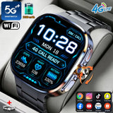 5G/4G Smart Watch 2.40 inch AMOLED 900W Camera HD Video Call 2100mah Battery GPS WIFI Google APPS Download Smartwatch Android 10