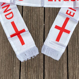 National Team Football Fans Scarf 14x130cm England Tassel Flags Scarf Party Commemorative Souvenir